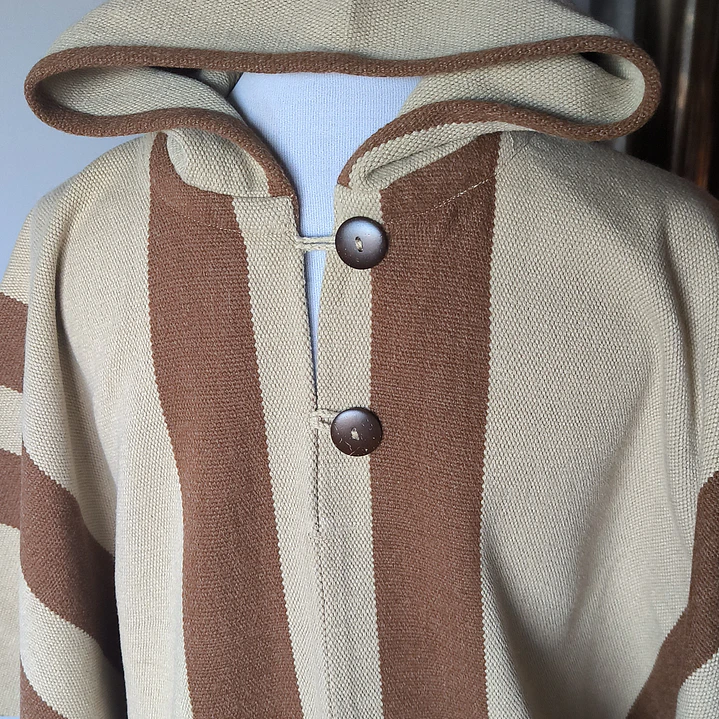 PONCHO DE LANA CON ALPACA UNISEX 5