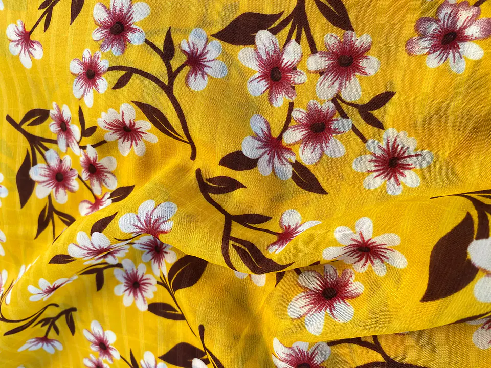 Gasa Floreado Amarillo 1