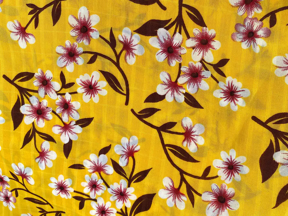 Gasa Floreado Amarillo 2