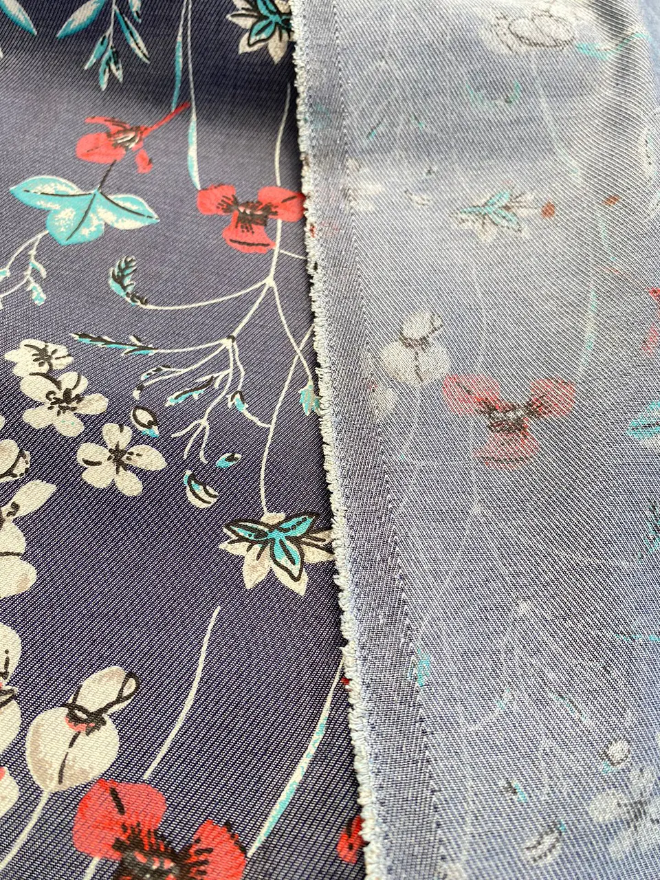 Mezclilla Camisera Floralis 4