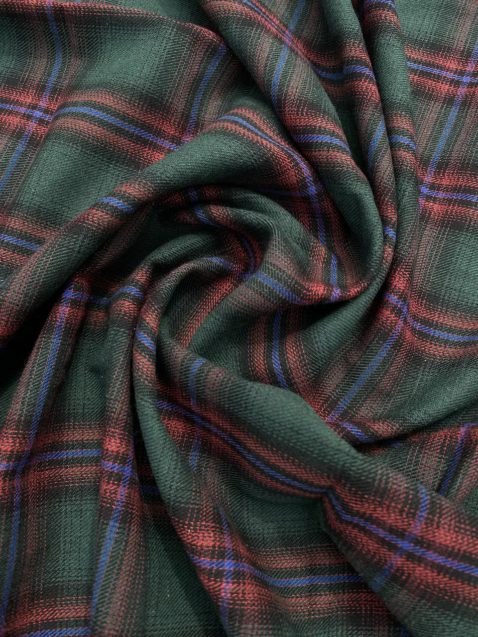 Franela tartán verde con rojo 3