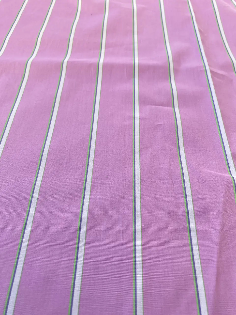 Popelina Rosa Lineas Blancas  3