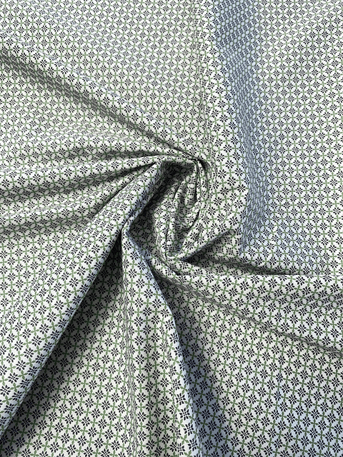 Popelina  Flores Verdes