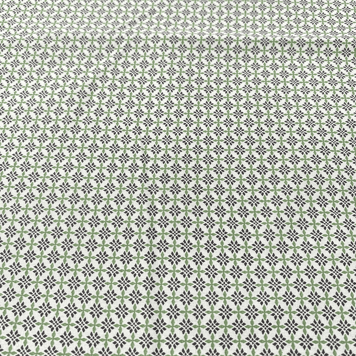 Popelina  Flores Verdes 4