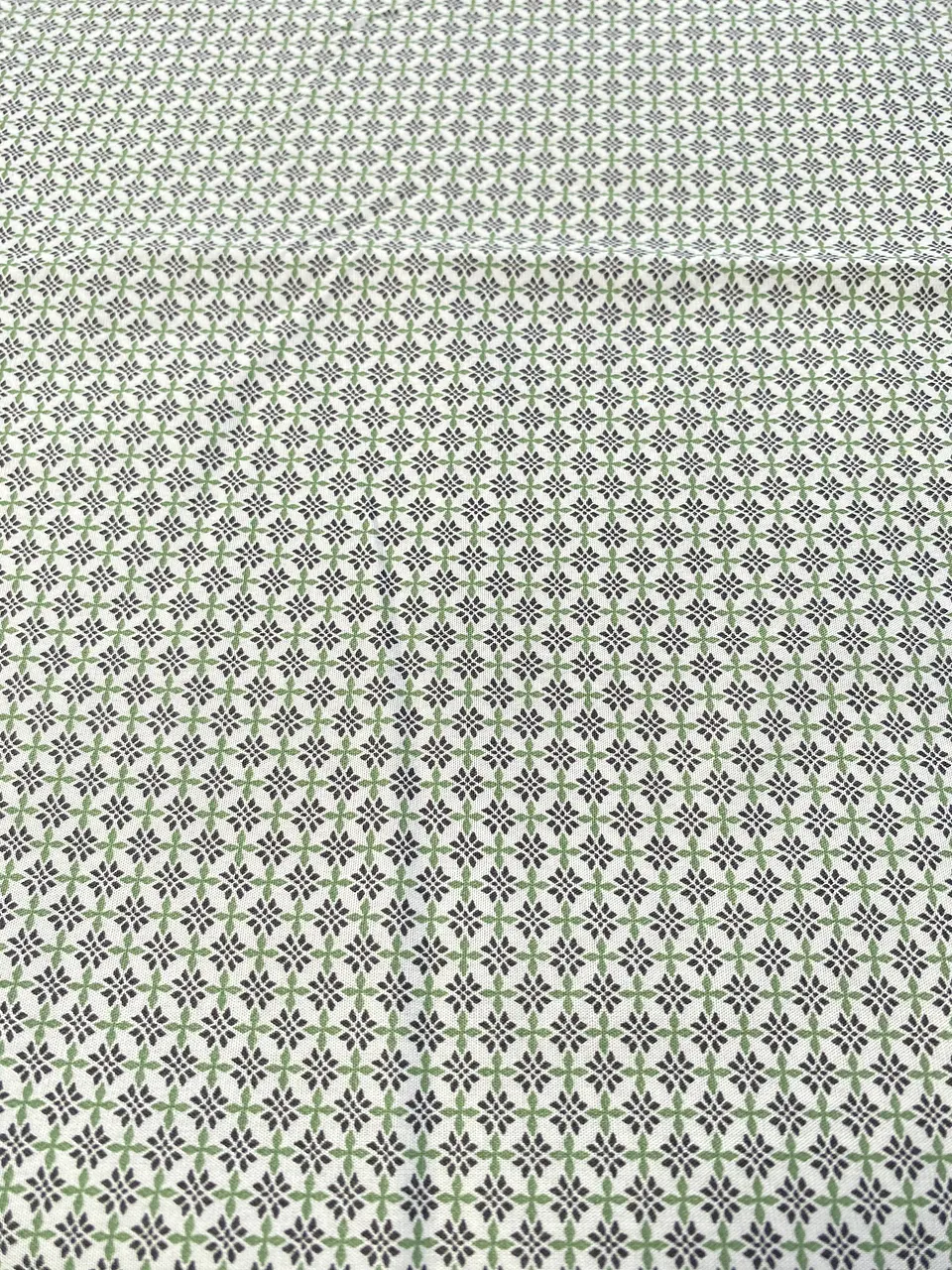 Popelina  Flores Verdes 4