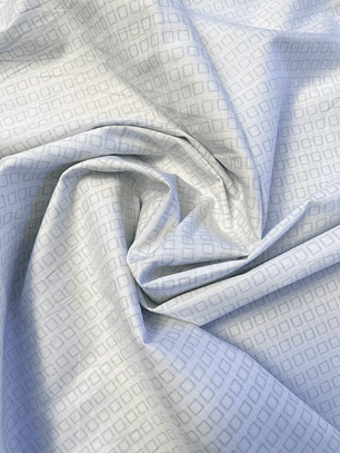 Popelina Blanca Diseño de Cuadros 