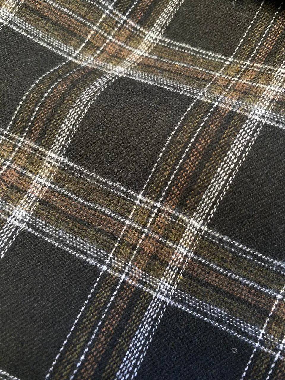 Franela Tartan Negro  1