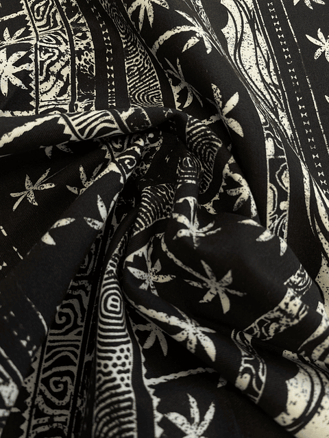 Gabardina Algodón palmeras 