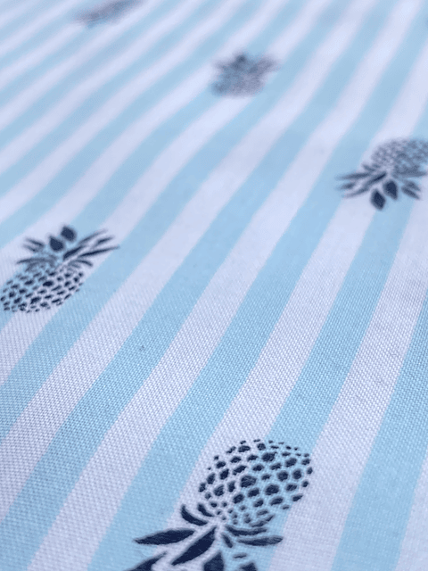 Popelina Celeste Pine