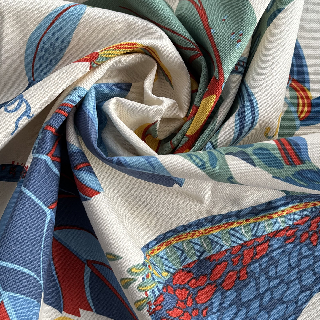 Tela Canvas Tropical Crema 1