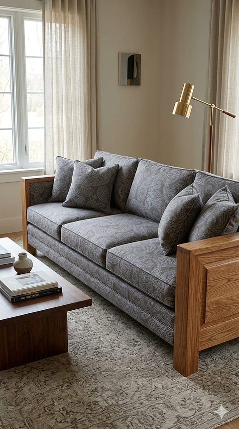 Canvas Floral Marino 