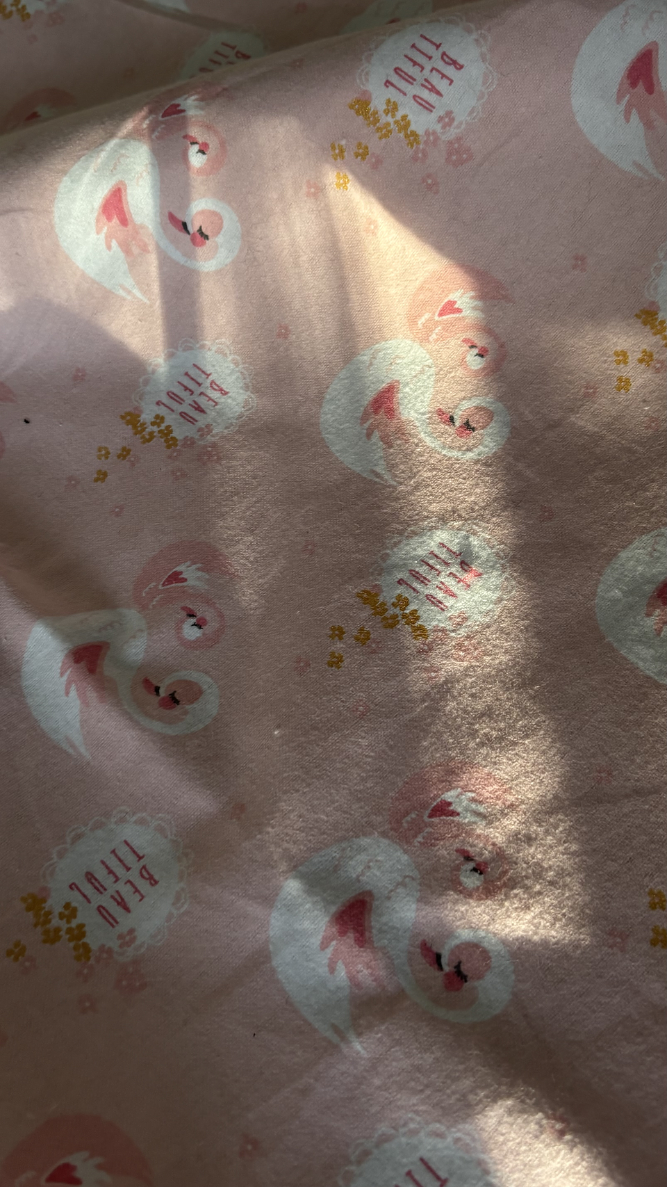 Franela cisne rosa  2