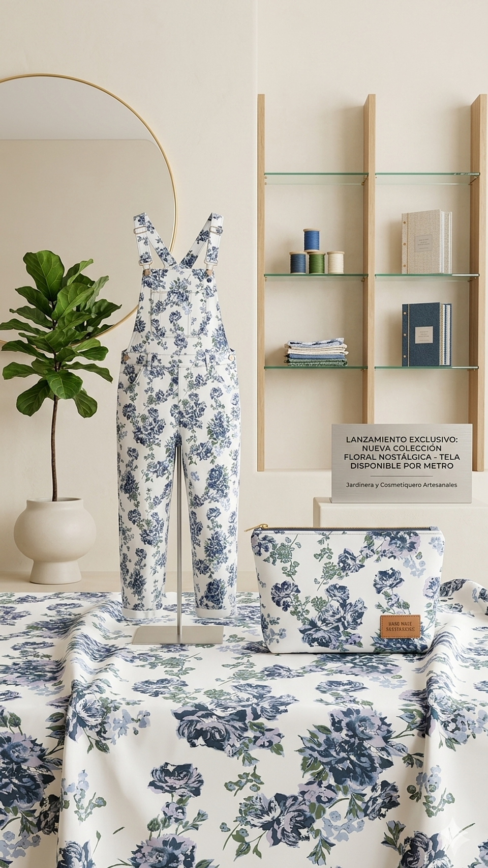 Mezclilla Flower Blue 2