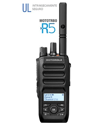 RADIO PORTATIL MOTOROLA R5 VHF / UHF DISPLAY UL TIA-4950