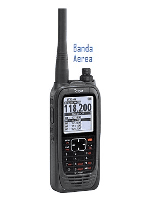 RADIO PORTATIL AEREA ICOM IC-A25. 