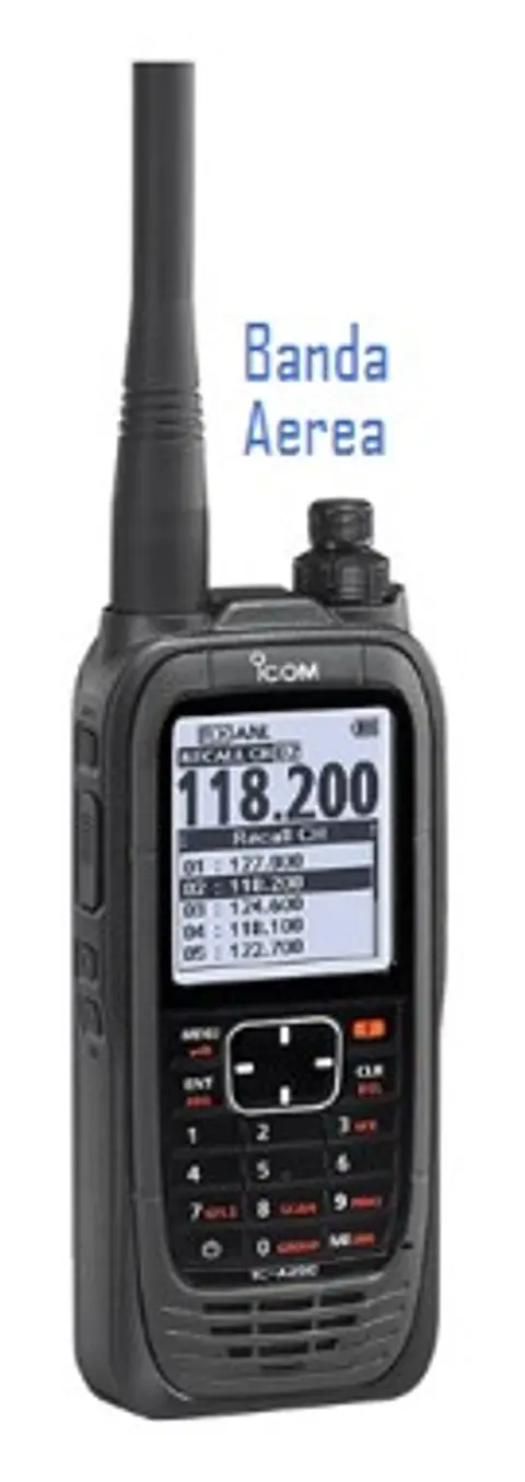 RADIO PORTATIL AEREA ICOM IC-A25. 
