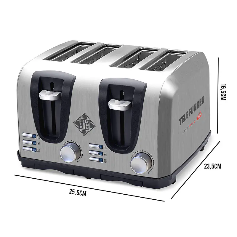 Tostador Eléctrico Acero TELEFUNKEN EasyToast Pro - Image 2