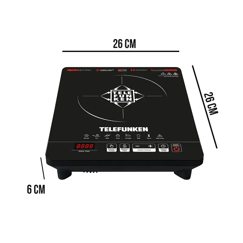 Cocinilla Eléctrica Digital TELEFUNKEN TF AV8000 - Image 6