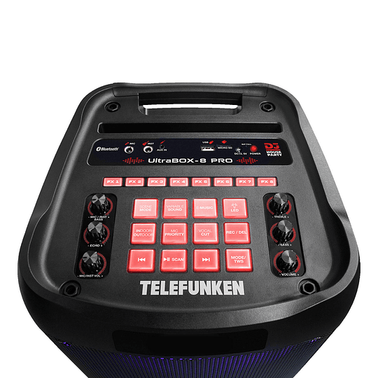 Alto-falante portátil com bateria Telefunken UltraBox 8 Pro - Image 3
