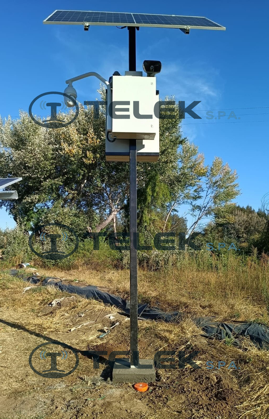 Solución CCTV solar con cámaras Dahua Hikvision y energía autónoma TELEK