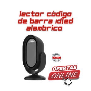 Lector de Códigos de Barras 1D/2D Alambrico 