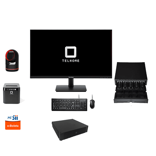 Kit Punto de ventas Mini Pc No Touch Windows