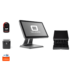 Kit Punto de ventas Profesional Pos Touch windows  15.6 Pulgadas 