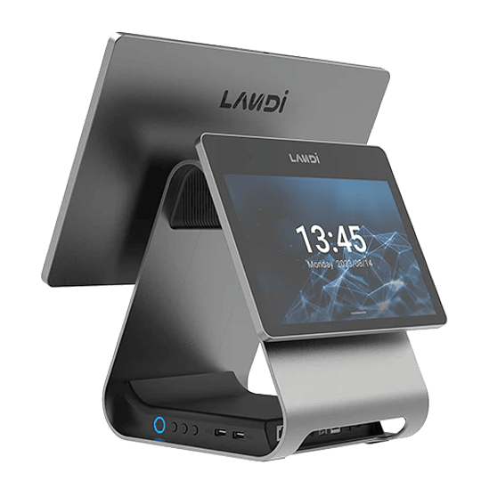 Kit Punto de Venta Doble Pantalla 15.6” + 10.1” | Impresora 80mm + Lector 1D/2D  - Image 2