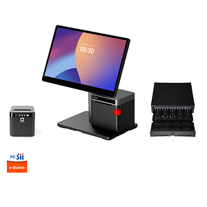 Kit Punto de ventas touch 15.6 pugadas  - IMPRESORA INTEGRADA + IMPRESORA I.V.A Incluido