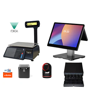 KIT TPV ANDROID 15.6” ﻿﻿ + BALANZA SM110 + IMPRESORA + LECTOR – Solución Profesional para Punto de Venta