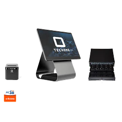 POS Android Landi C20 Pro 15.6” Full HD + Impresora Térmica + Gaveta | Telhome - Image 1