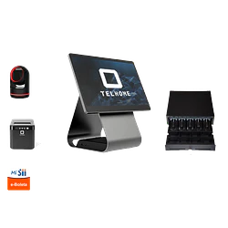 POS Android Landi C20 Pro 15.6” Full HD + Lector codigo de barras + Gaveta | Telhome - Image 1