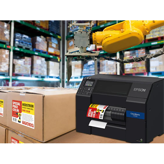 Epson ColorWorks CW-C6500AU Impresora de Etiquetas Color Industrial con Cortador Automático - Image 4