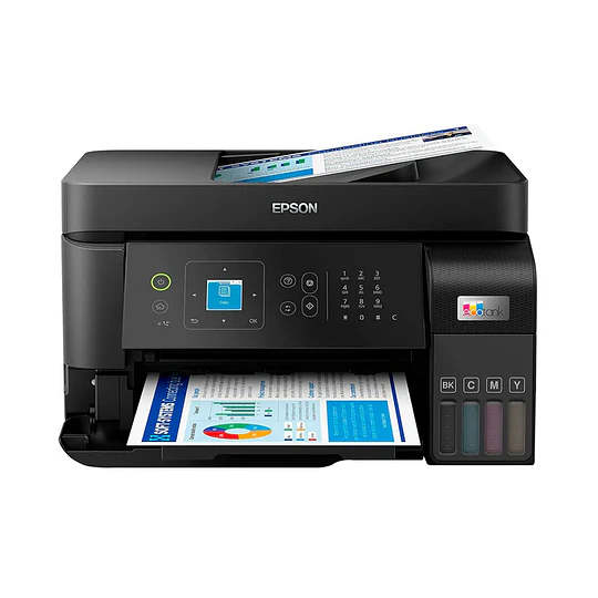 Impresora Multifuncional Epson EcoTank L5590 Wifi USB Imprime Copia Escanea Fax ADF 4800 x 1200 dpi - Image 1