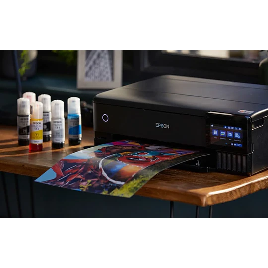 Impresora Multifunción Epson EcoTank L8180 Inyec Tinta 6 colores USB WiFi LAN SD - Image 2