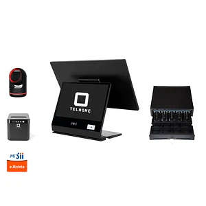 KIT POS Touch Doble Pantalla 15.6” N97 + Impresora + Lector + Gaveta