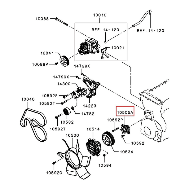 Soporte Viscoso Mitsubishi L200 2016-2024 2