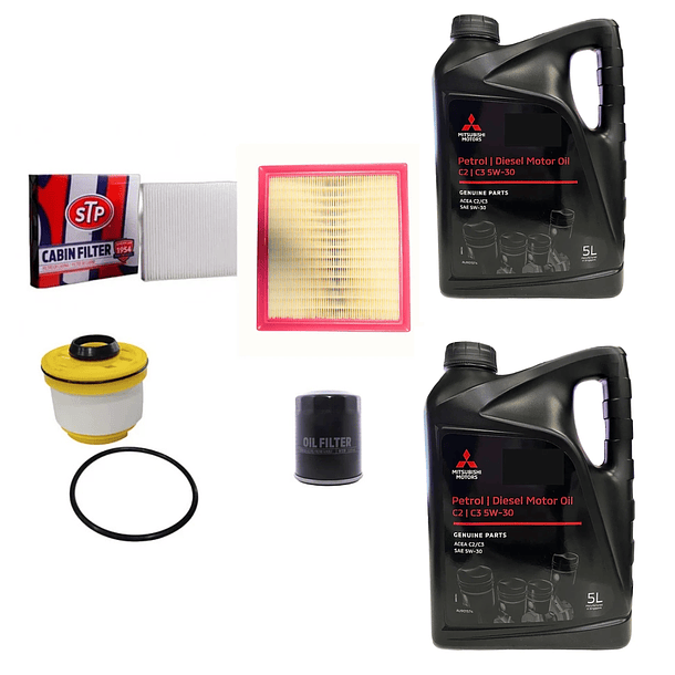 Kit Mantención Mitsubishi L200 2020-2024 Filtros stp+ Aceite Original  1