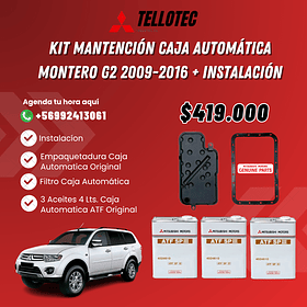 Kit Mantención Caja Automática Montero G2 2009-2016 + Instalación 