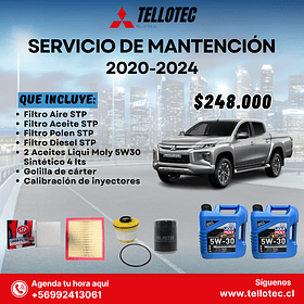 Kit Mantención Mitsubishi L200 2020-2024 Filtros STP + Aceites Liqui Moly 
