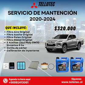 Kit Mantención Mitsubishi L200 2020-2024 Filtros Originales + Aceites Liqui Moly