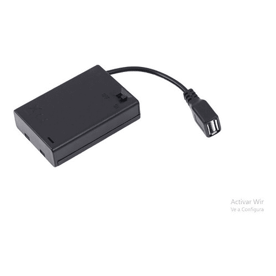 Caja Mini Soporte De Pilas AA De Almacenamiento 4.5v Dc