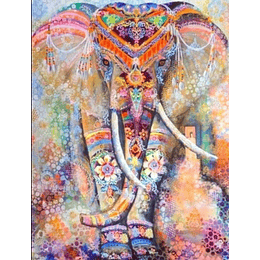 Kit Diamond Painting Pintura De Diamante - Elefante Cod20