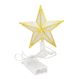 Estrella De Navidad Led Usb/baterias 15cm