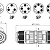 Conector Impermeable Ip68, Adaptador De Terminal 4 Pines