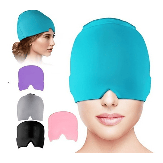 Gorro De Gel Compresa Para El Alivio Del Dolor De Cabeza