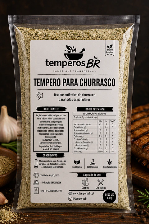 Tempero para Churrasco s/ Pimenta