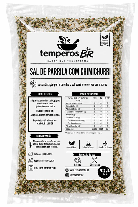 Sal de Parrila com Chimichurri 