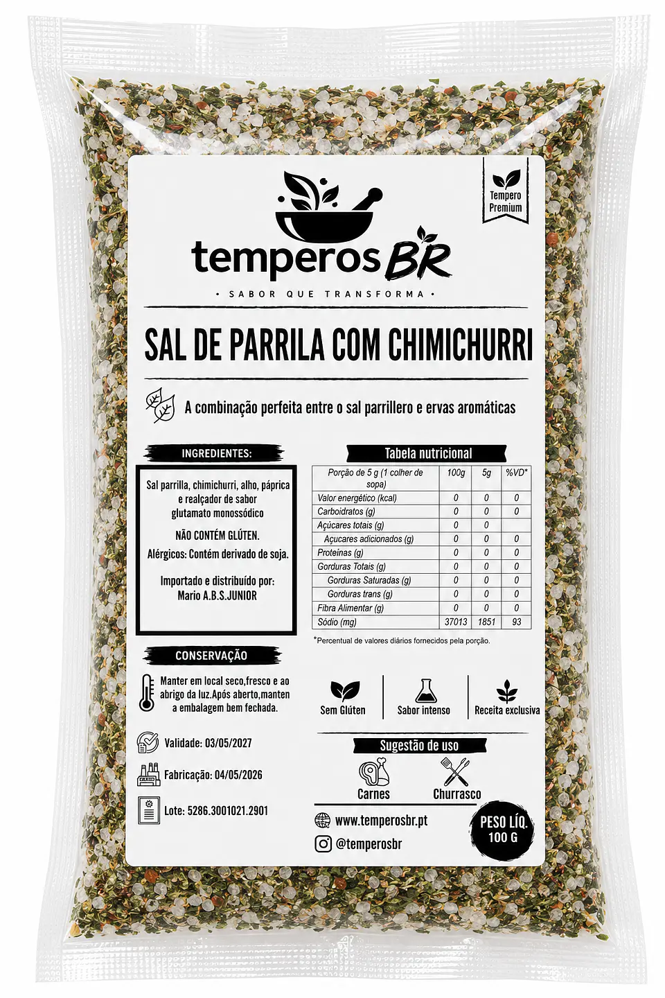 Sal de Parrila com Chimichurri  1