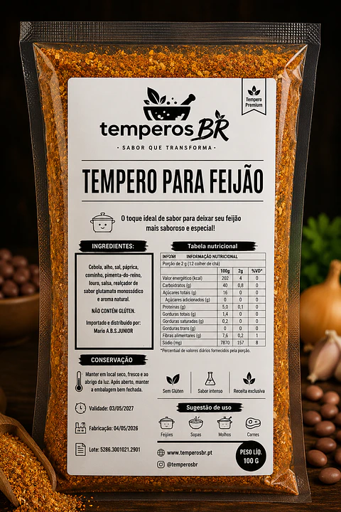 Tempero Para Feijão